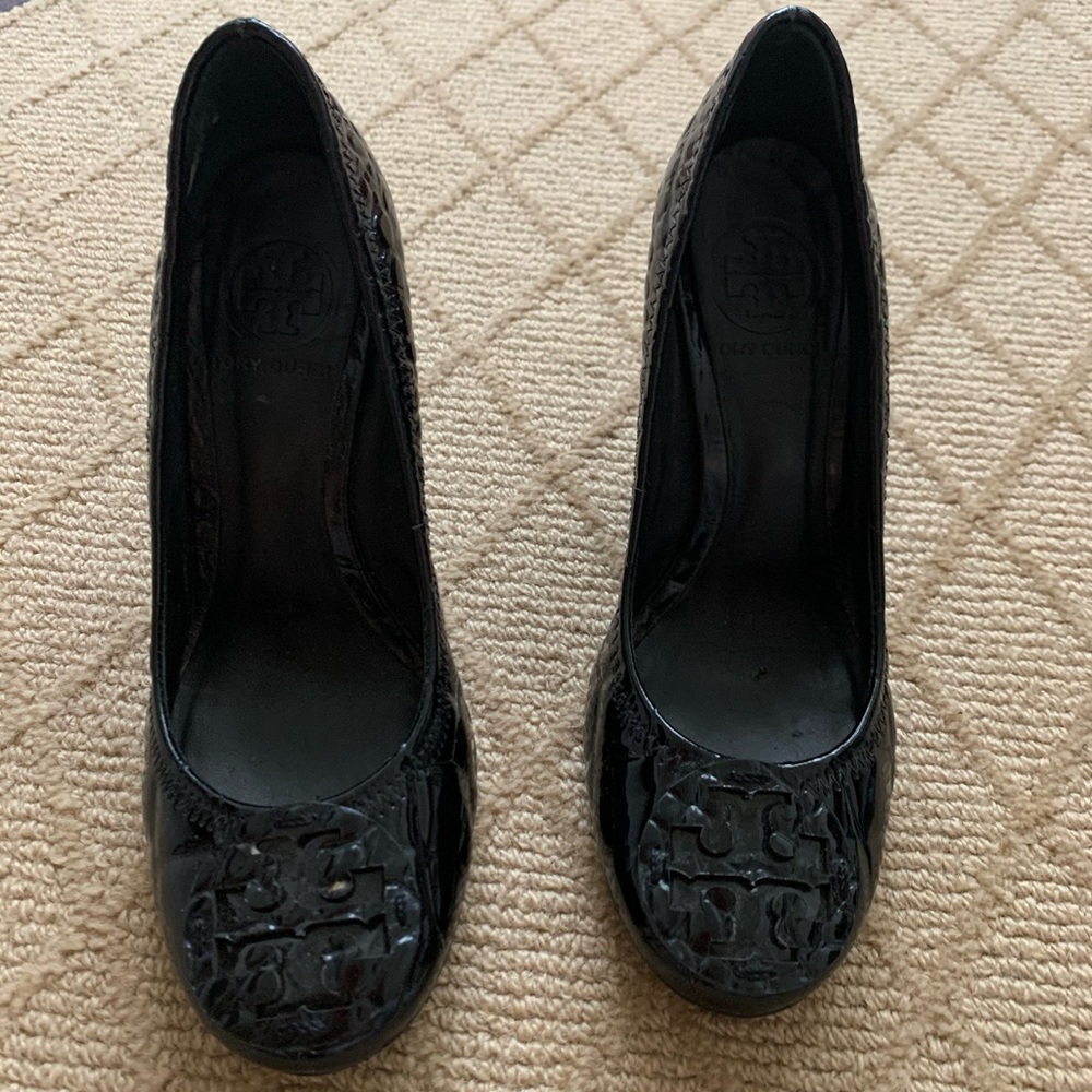 Tory Burch Patent Leather Wedges